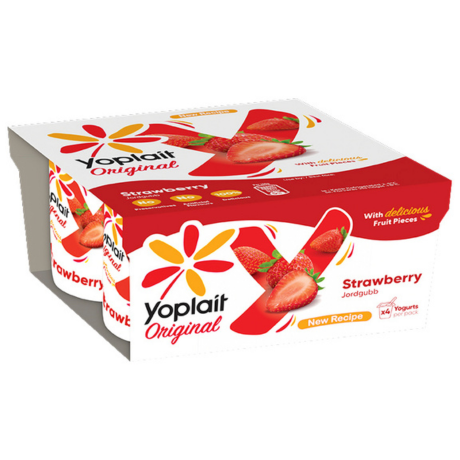 ⇒ Yoplait Perle de Lait coconut yogurts 4x125g • EuropaFoodXB