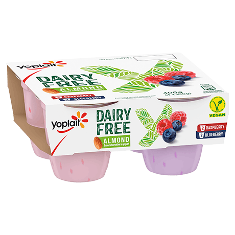 Yoplait Dairy Free Raspberry And Blueberry 4-pack