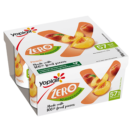 Yoplait Zero Peach 4-pack