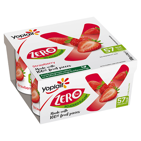 Yoplait Zero Strawberry 4-pack