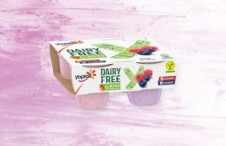 Yoplait Dairy Free Raspberry, Blueberry Explore Product