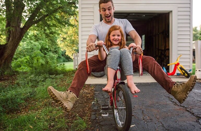 Yoplait Our Values Father And Daughter Cycling