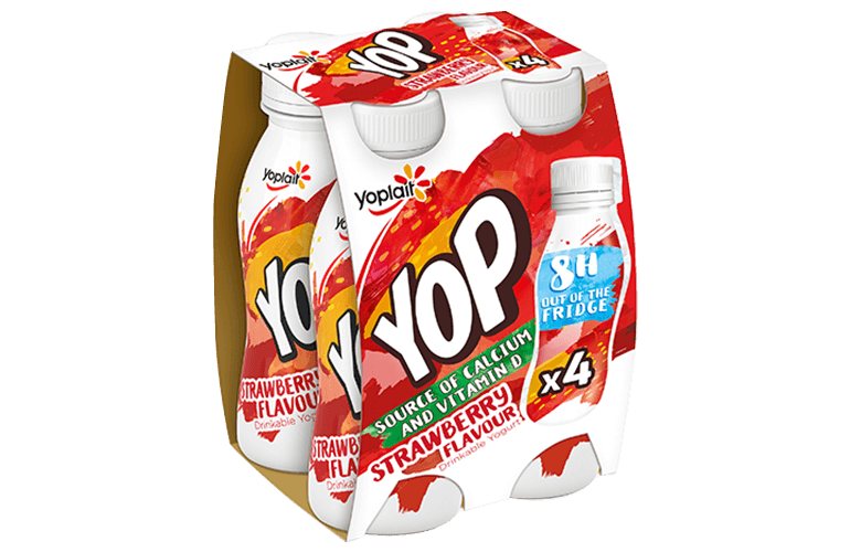 Yoplait Kids Brands Yop Strawberry Flavour Pack