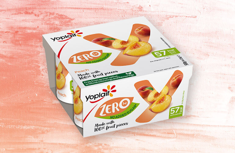 Yoplait Zero Peach Explore Product