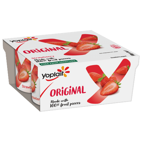 Yoplait Original Strawberry Yogurt 4 Pack | Yoplait Ireland
